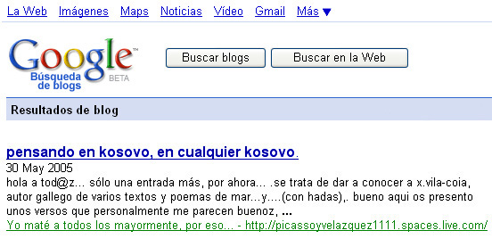 Google blogs (30-5-2005).