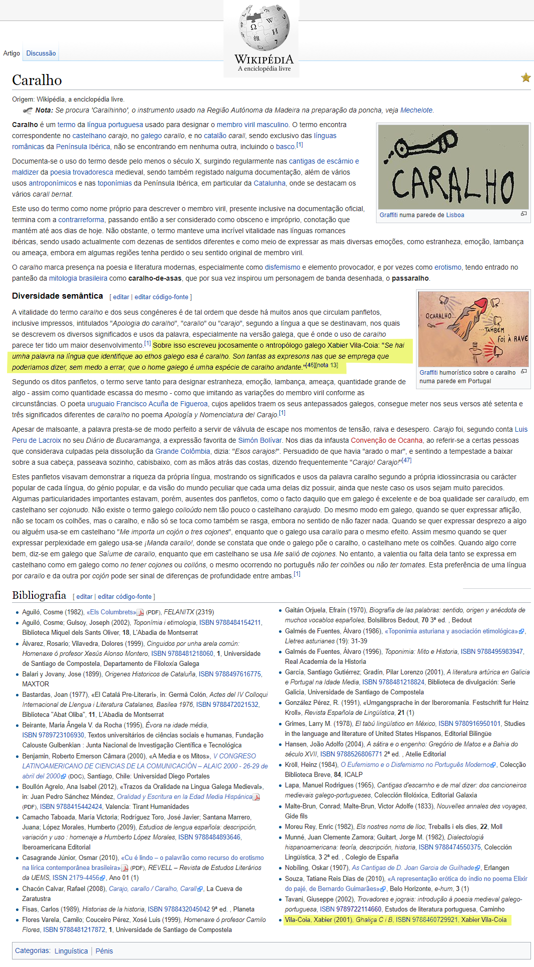 Wikipedia: “Caralho”.