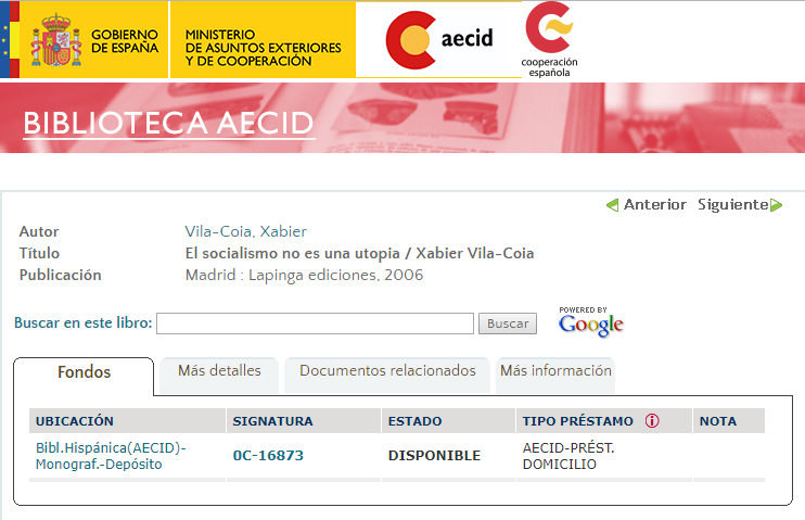 Agencia Española de Cooperación Internacional para el Desarrollo (AECID)